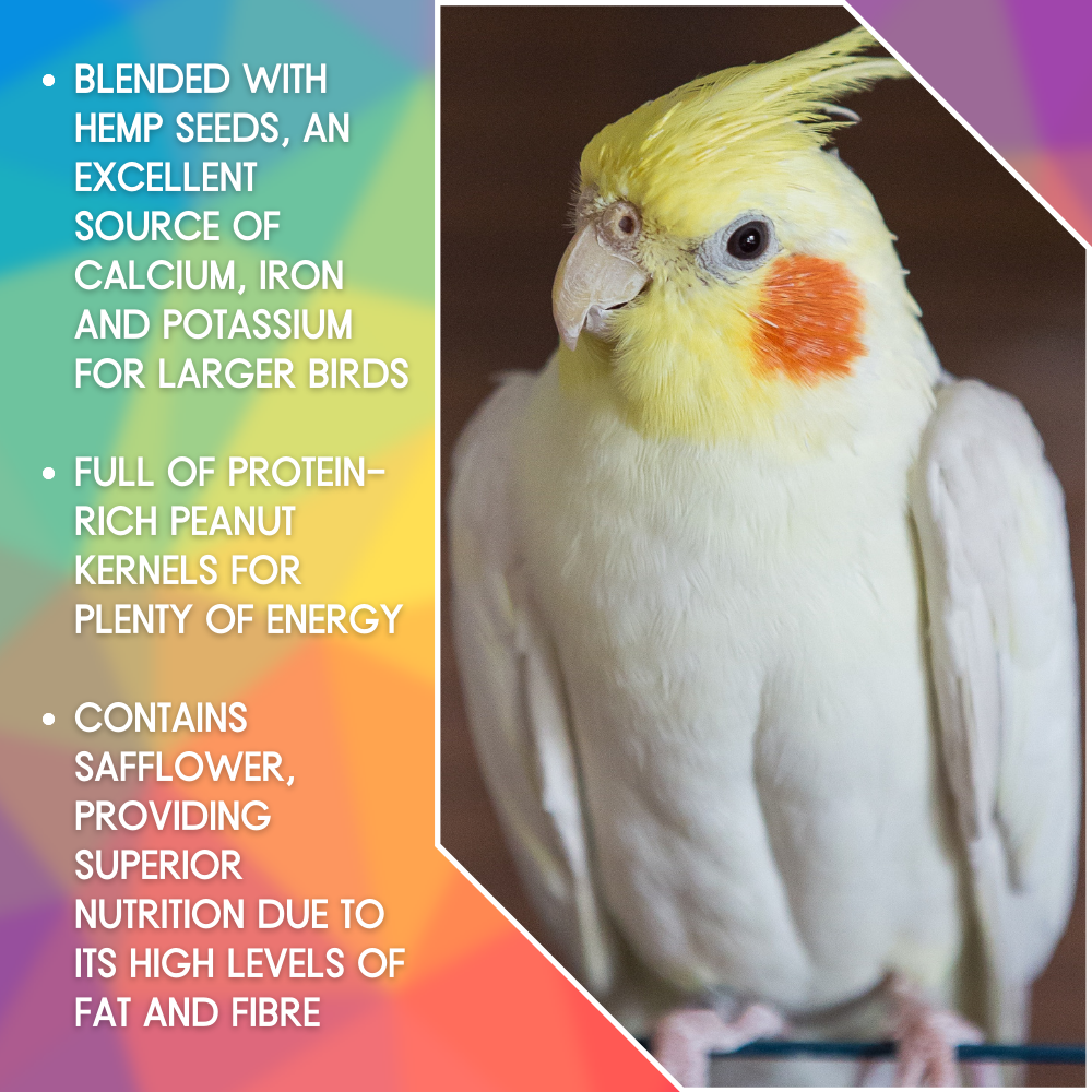 SkyGold Large Cockatiel & Parakeet - Selling Points