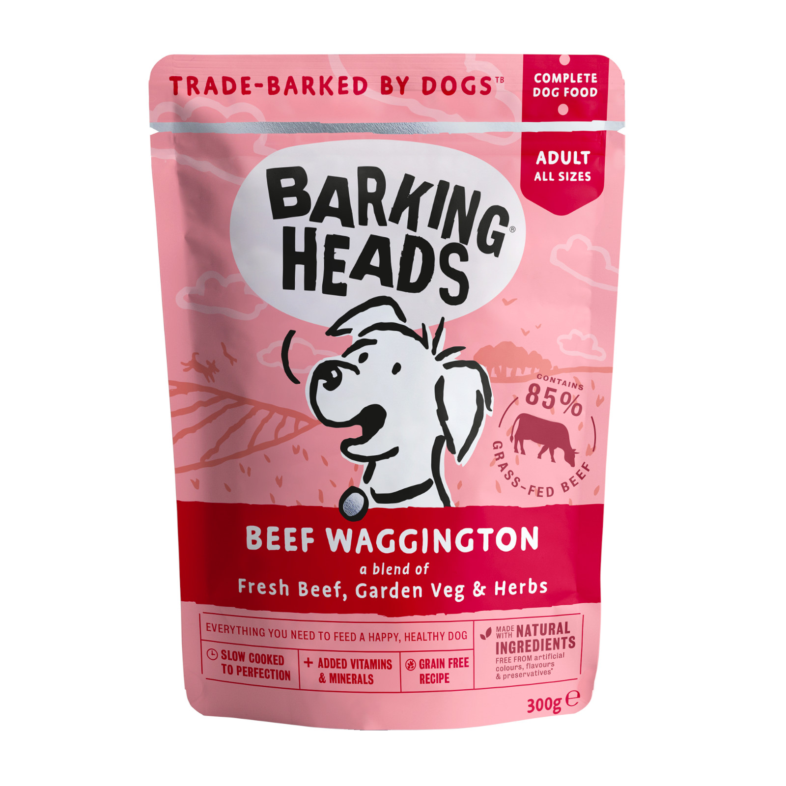 Barking Heads Beef Waggington Pouch