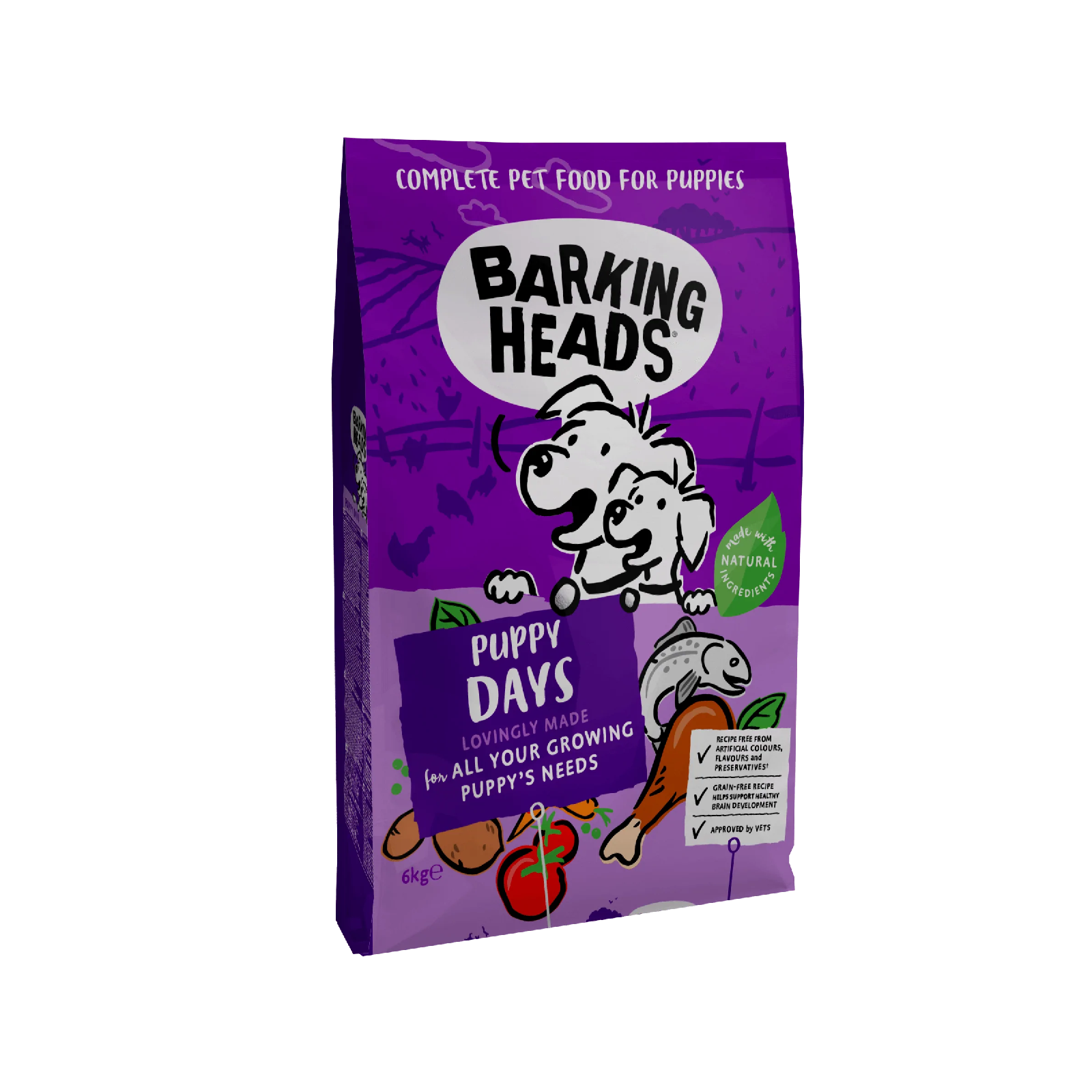 barking heads puppy food 6kg