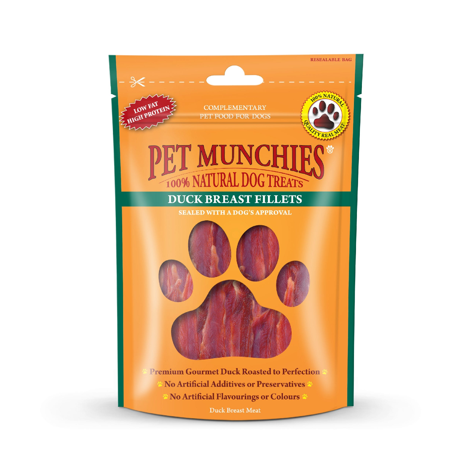 Pet Munchies Duck Breast Fillets Dogs 8 x 80g