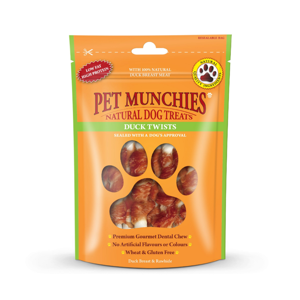 Pet Munchies Duck Twists 8 x 80g Gladwells Pet & Country Stores