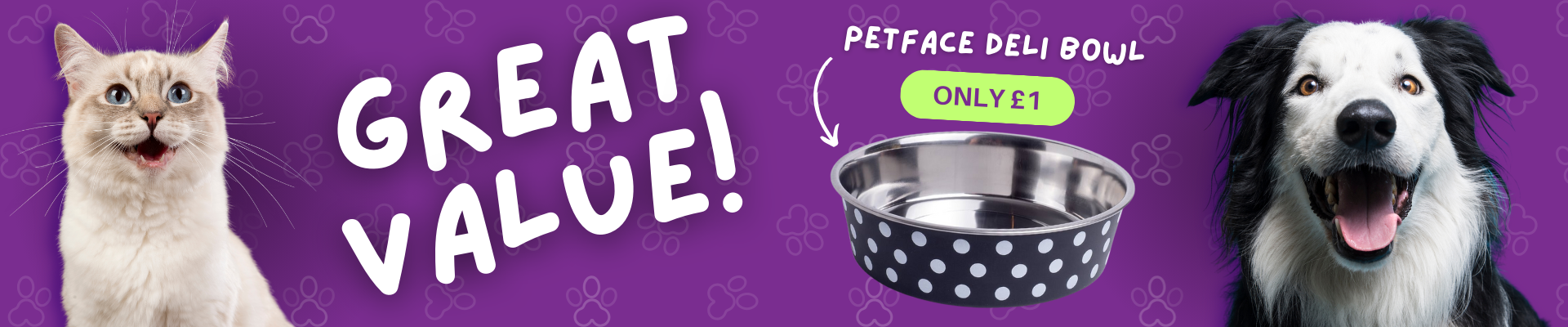 Peface dog bowl great value £1