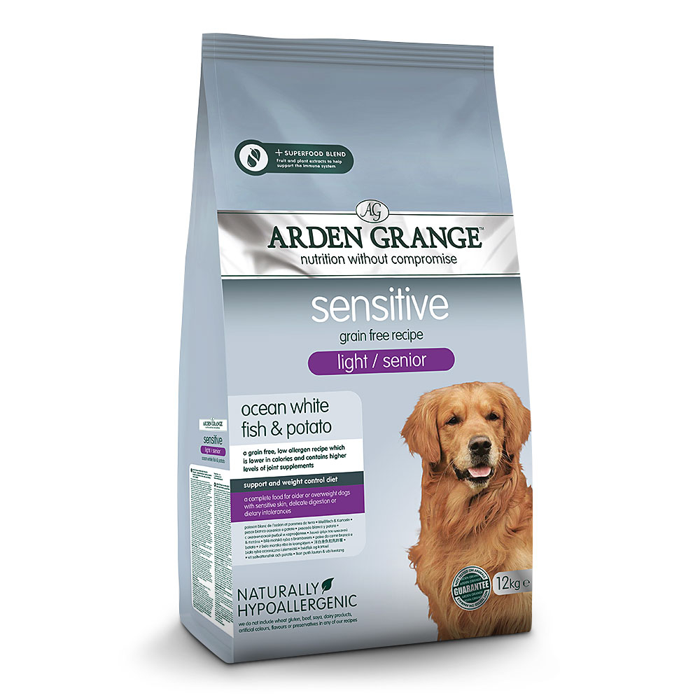 Arden Grange Senior Grain Free Sensitive Light Fish & Potato Dry Dog Food