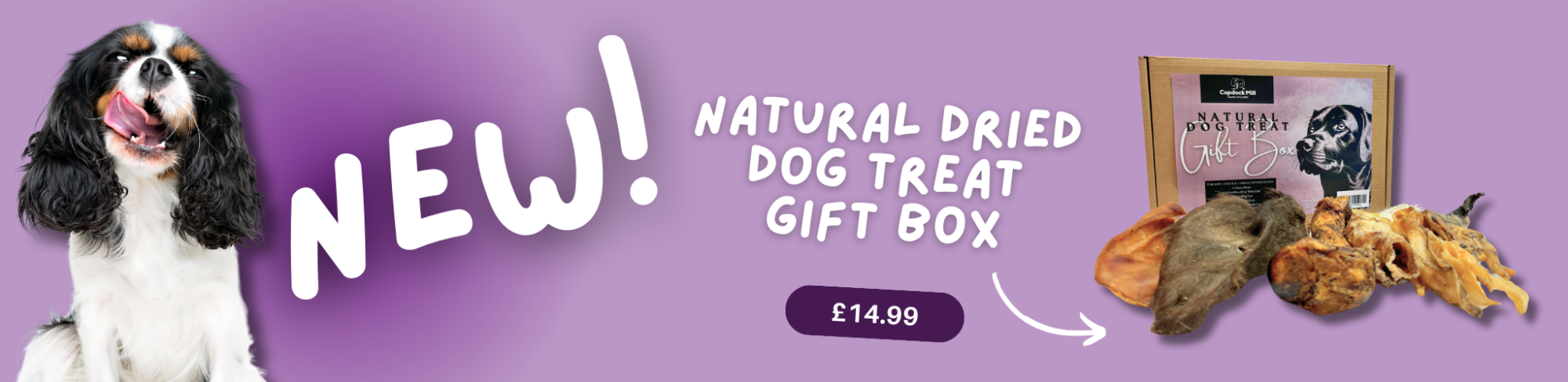 Natural Dog treats Gift boxes link to gift box